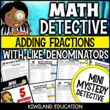 Adding fractions with like denominators worksheets grade 4