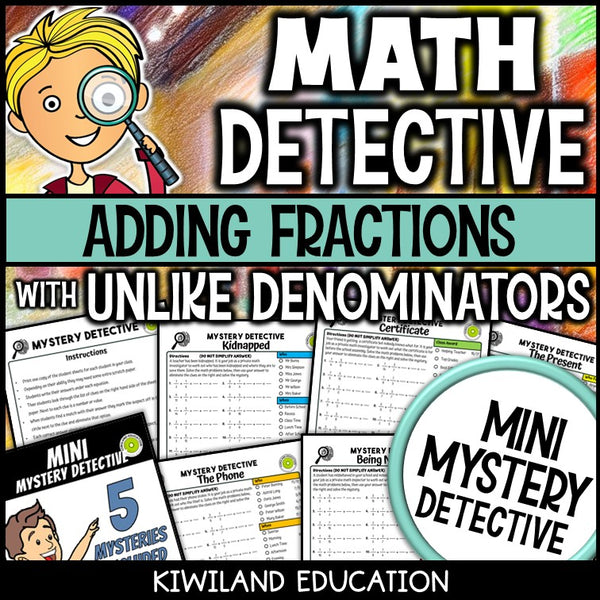 Adding fractions with unlike denominators worksheets grade 5
