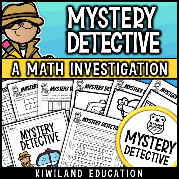 Addition and subtraction math worksheets detective case cover 54
