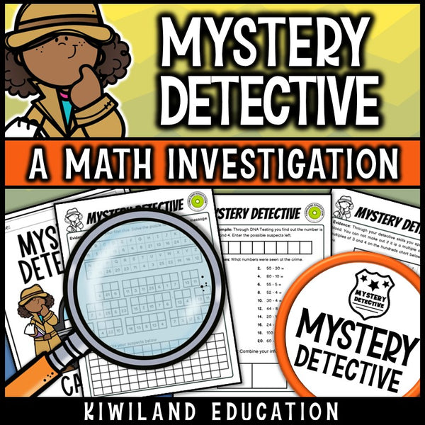 Addition and subtraction within 100 clue pages CSI mystery printable