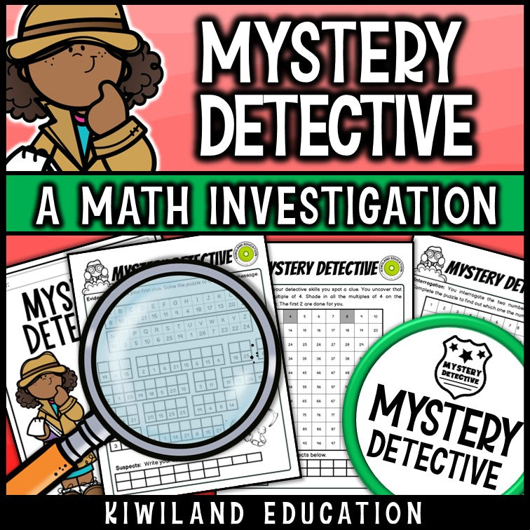 Addition and subtraction within 100 clue pages detective printable 80