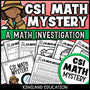 Skip counting and addition CSI Math Mystery cover for grades 3 to 6, The Number on the Loose case