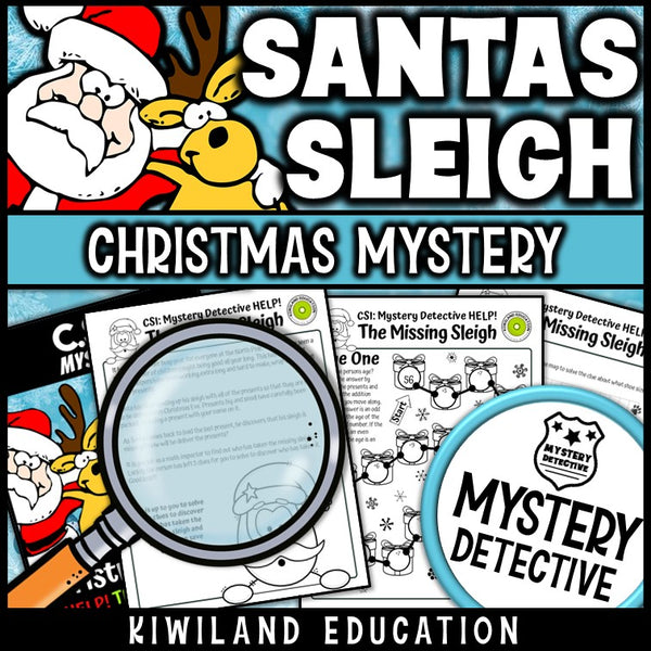 Addition subtraction case file suspect chart santas sleigh north pole