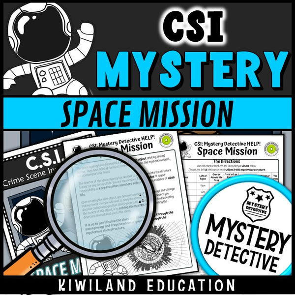 Addition subtraction clue pages space mission mystery detective