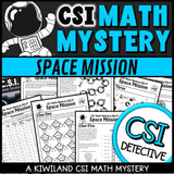 Addition and subtraction within 100 CSI Math Mystery cover - Space Mission, Grades 2-3 printable PDF