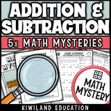 Sample addition and subtraction within 1000 worksheet, the Missing School Desk case
