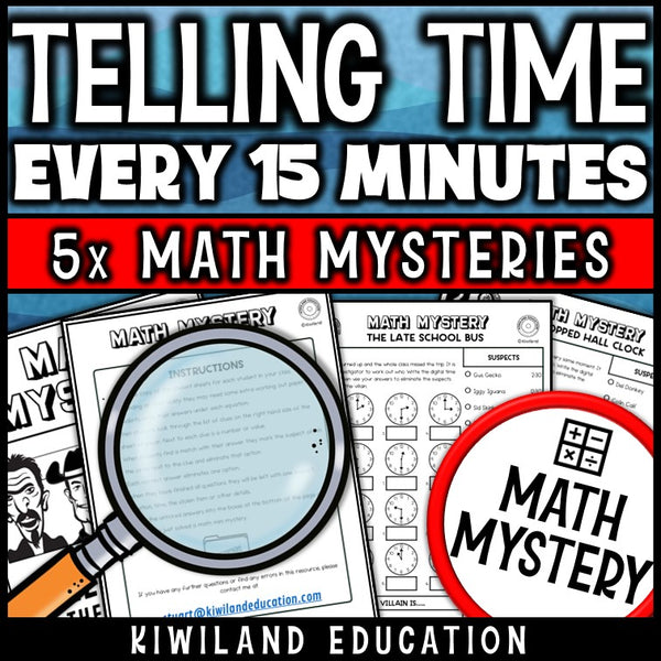 Analog to digital clock worksheets school theme math detective activity