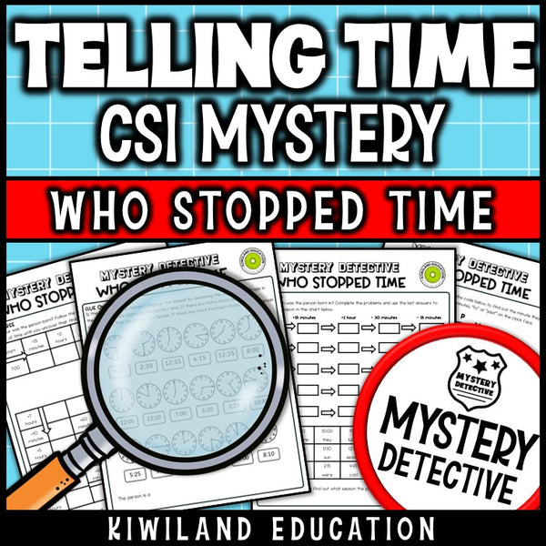 Analog digital clock clue pages telling time worksheets