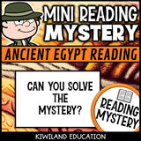 No-prep ancient Egypt reading comprehension worksheet with answer key