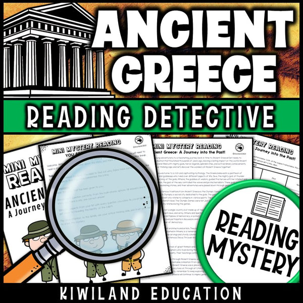 Nonfiction Ancient Greece reading comprehension passage for grades 3-6