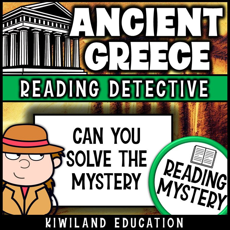 No-prep Ancient Greece reading comprehension worksheet with answer key