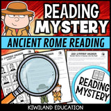 Printable nonfiction ancient Rome reading comprehension passage activity for grades 3-6