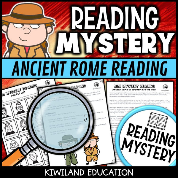 Printable nonfiction ancient Rome reading comprehension passage activity for grades 3-6