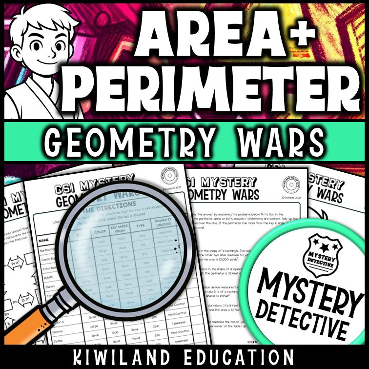 Area and perimeter math worksheets geometry no-prep printable