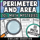Area by counting unit squares practice, self checking math centers with answer keys