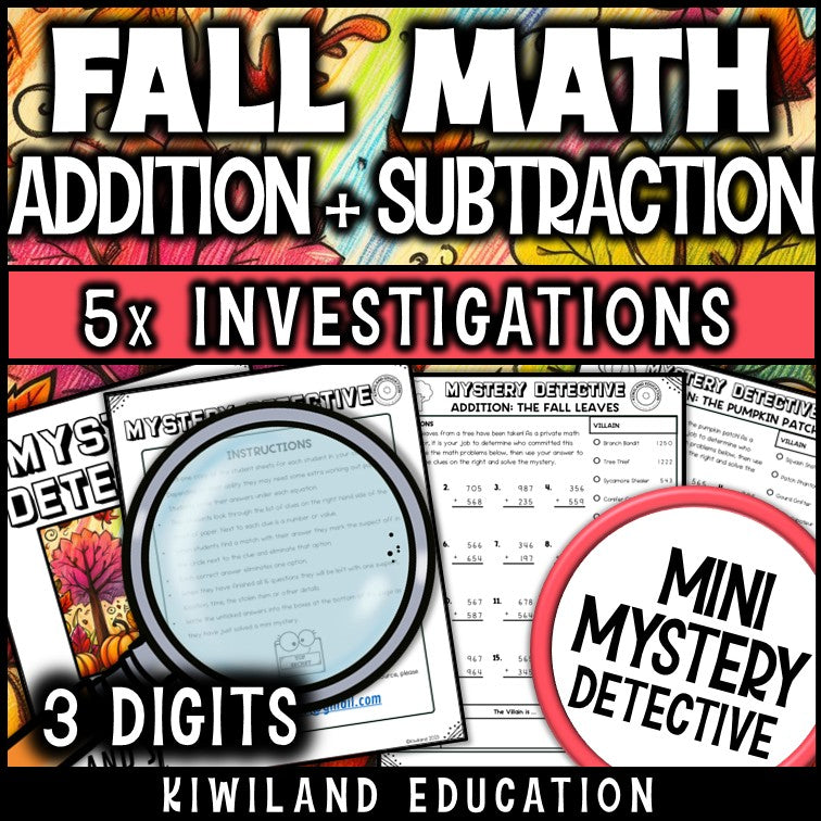 Autumn triple digit regrouping detective cases