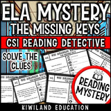 Back to School ELA Scoot Mystery suspect line-up and recording sheet