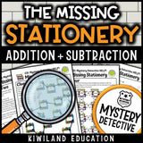 Back-to-school math worksheets addition subtraction no-prep