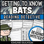 Bats reading mystery comprehension activity cover for grades 3-6