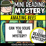 No-prep bees and pollination reading comprehension worksheet with answer key