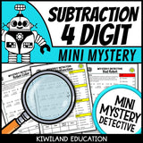 Borrowing across zeros printables five detective case files