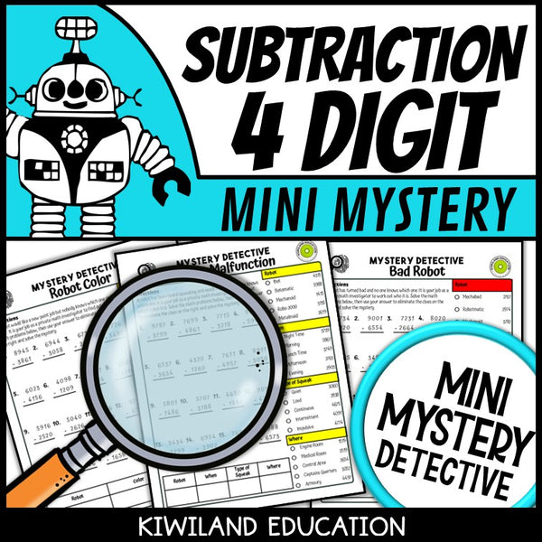 Borrowing across zeros printables five detective case files