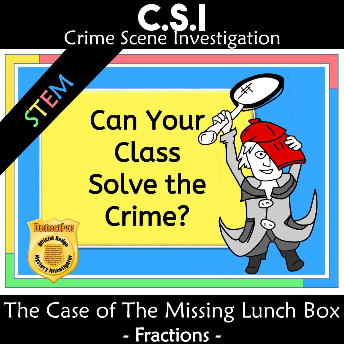 Can your class solve it - Missing Lunchbox fractions math mystery