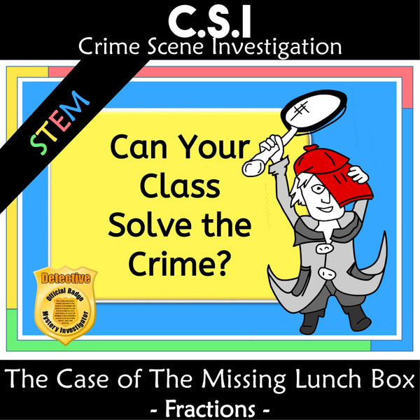 Can your class solve it - Missing Lunchbox fractions math mystery