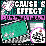 Cause and effect digital escape room cover