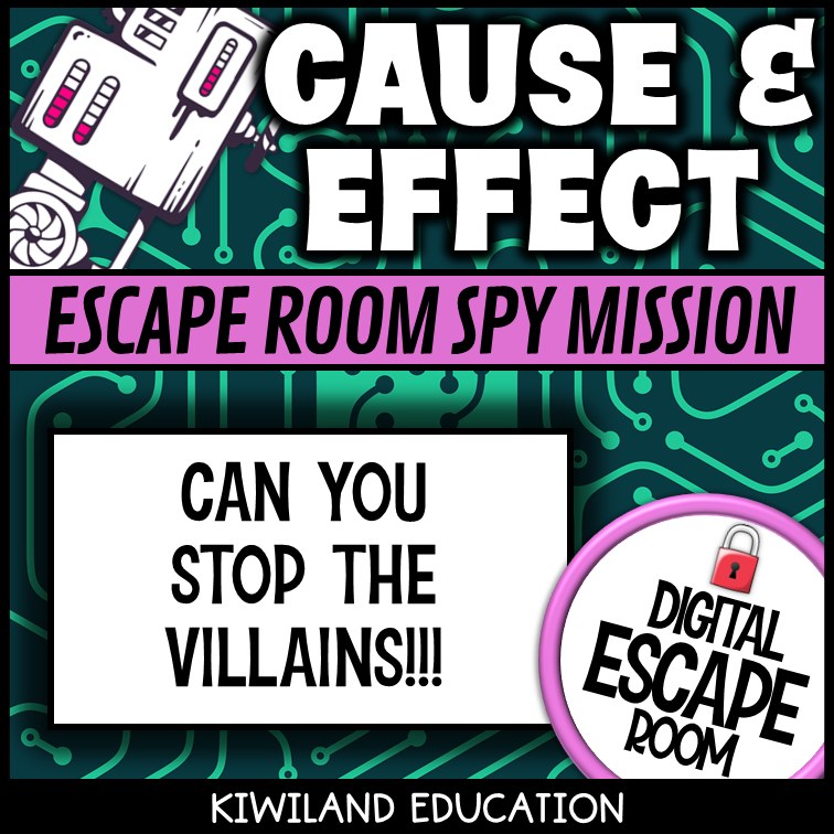 Cause and effect reading comprehension activity slide