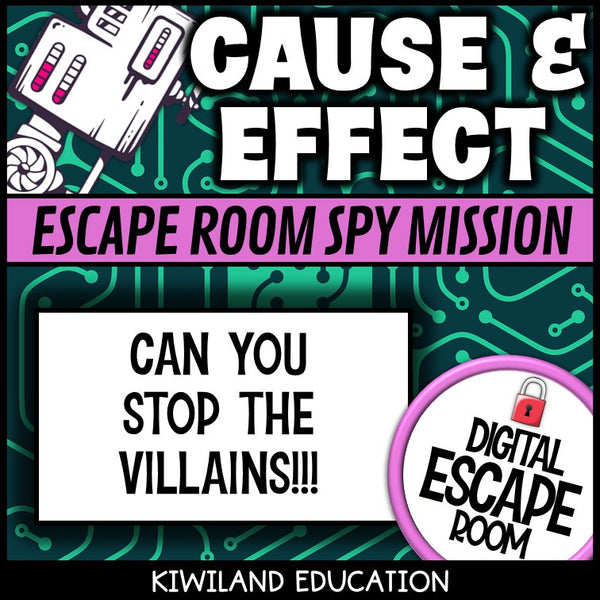 Cause and effect reading comprehension activity slide
