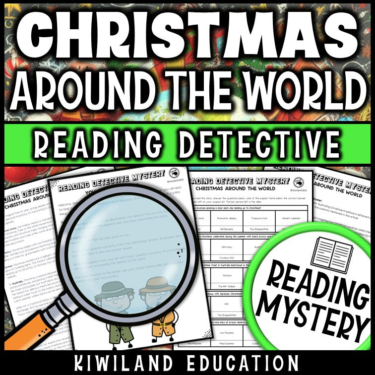Nonfiction Christmas around the world reading comprehension passage for grades 3-6