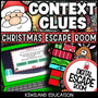 Context Clues Christmas digital escape room cover