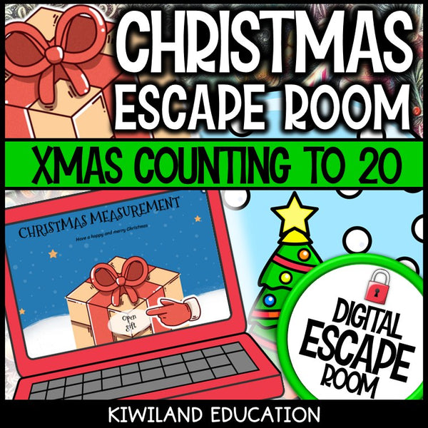 Counting objects to 20 escape room challenge screen