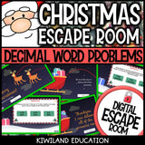 Adding and subtracting decimals escape room activity preview