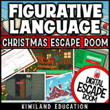 Self-checking Christmas figurative language ELA challenge grades 3 to 6