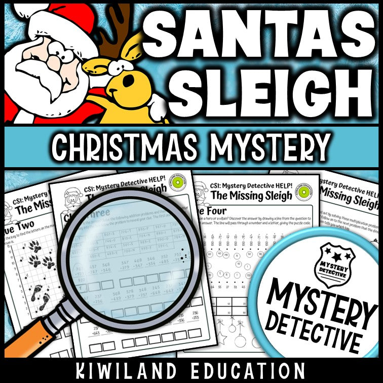 Christmas math worksheets addition subtraction december no-prep