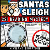 Christmas reading comprehension passage activity for grades 3-6