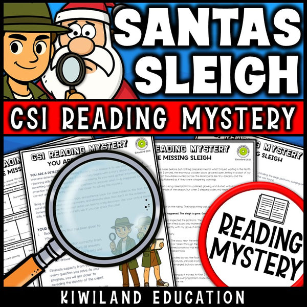 Christmas reading comprehension passage activity for grades 3-6
