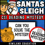 No-prep Christmas reading comprehension worksheet with answer key