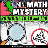 Christmas rounding math mystery answer key