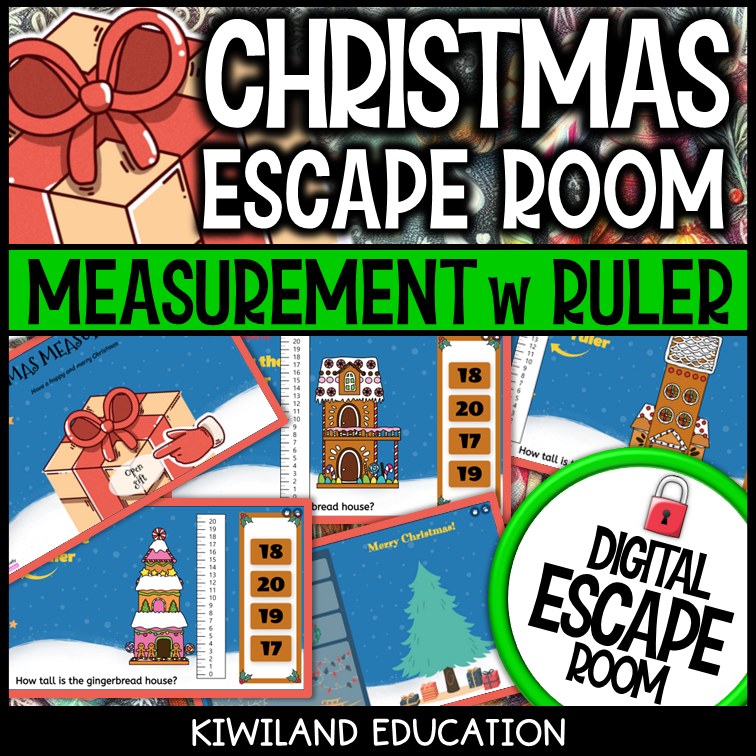 Gingerbread house ruler measurement activity preview