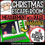 Ruler Measurement Christmas Trees digital escape room for Grades 2-4
