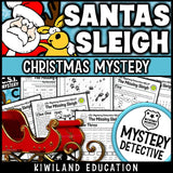 Christmas santas sleigh CSI mystery detective grades 2-3