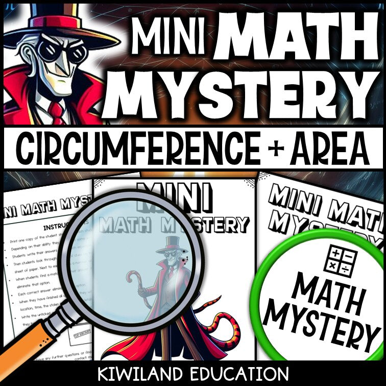 Circumference and area of a circle math mystery answer key