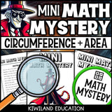 Circumference and area of a circle math mystery answer key