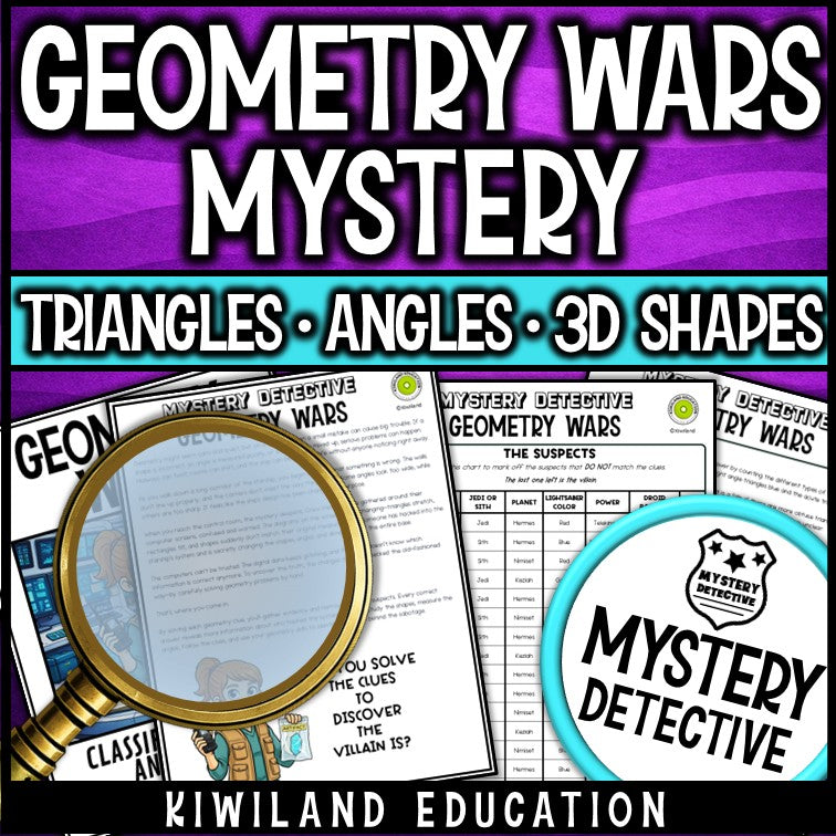 Classifying triangles and missing angles clue pages geometry wars