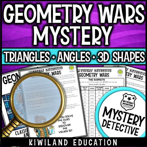 Classifying triangles and missing angles clue pages geometry wars