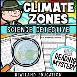 Nonfiction climate zones and weather reading comprehension passage for grades 3-6