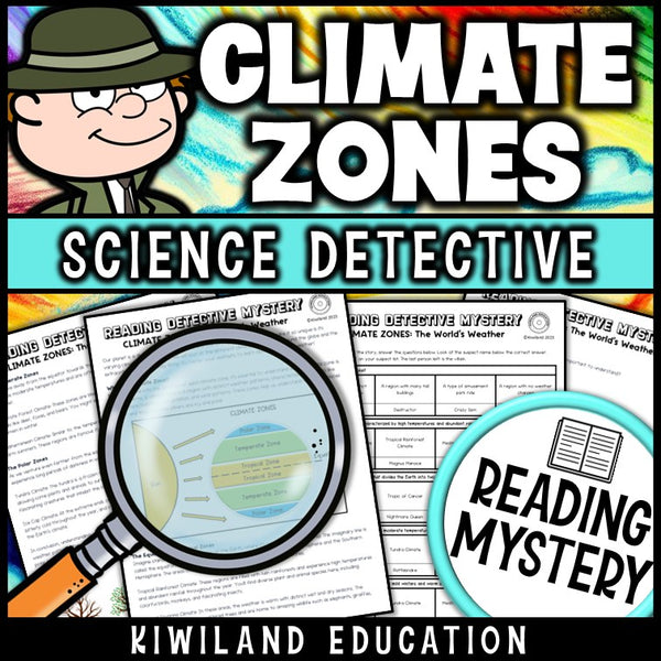 Nonfiction climate zones and weather reading comprehension passage for grades 3-6